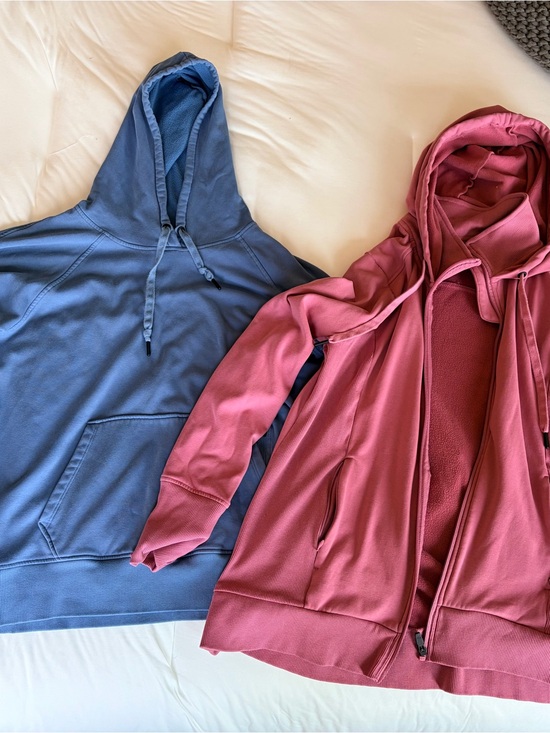 We Wander Tops - We Wander Set of Women’s Hoodies in Blue and Pink